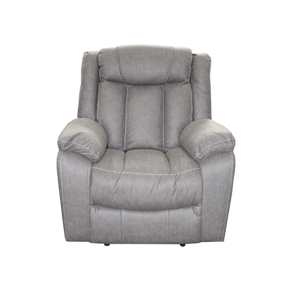 BUTACA RECLINABLE MANUAL EN TELA GRIS PARDO