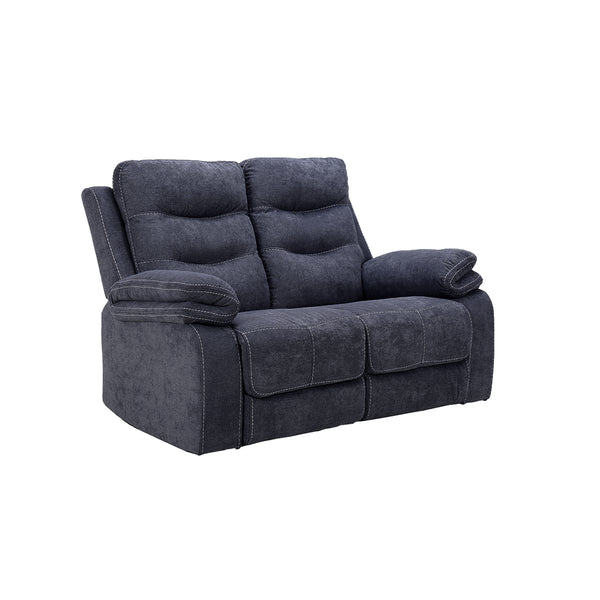 SOFA ESTACIONARIO DE 2 ASIENTOS EN TELA GRIS