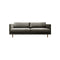 SOFA ESTACIONARIO DE 3 ASIENTOS EN TELA SUAVE GRIS