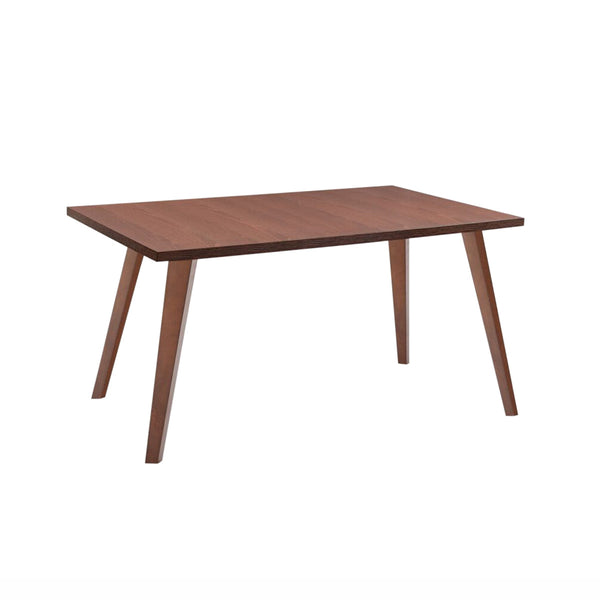 MESA DE COMEDOR RECTANGULAR EN ACABADO DE MADERA MARRON