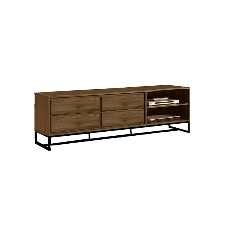 MESA DE TV ACABADO EN MADERA MARRON
