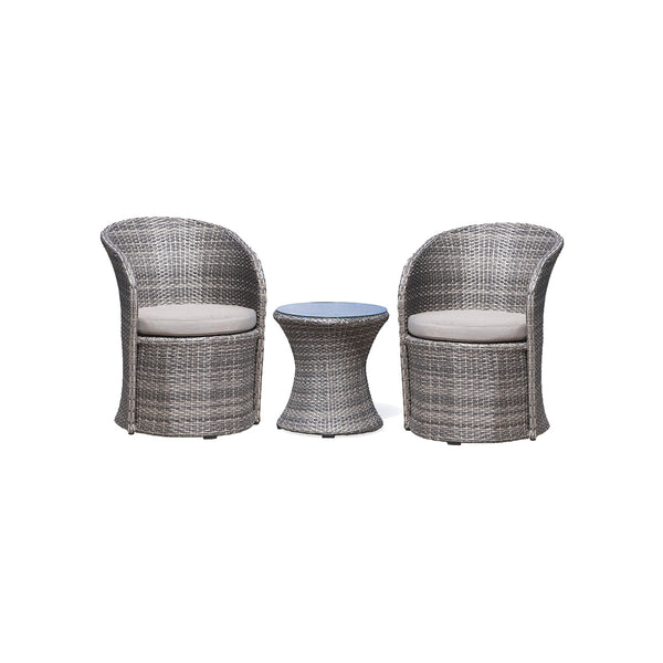 SET DE EXTERIOR DE 3PCS CON 2 BUTACAS Y 1 MESA