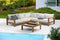 SET DE EXTERIOR DE 4 PCS CON SOFA IZQUIERDO Y DERECHO UN CORNER Y MESA CENTRO