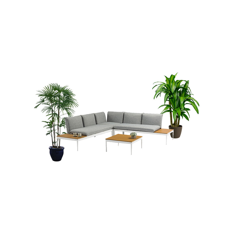 SECCIONAL LOUNGE 4PCS ,MESA DE CENTRO, BANCO DERECHO, BANCO  IZQUIERDO  Y ESQUINERO