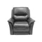 BUTACA RECLINABLE MANUAL NEW REGGIO EN PIEL SINTETICA GRIS