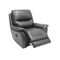 BUTACA RECLINABLE MANUAL NEW REGGIO EN PIEL SINTETICA GRIS