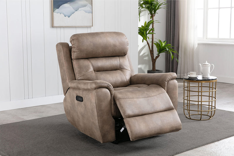 BUTACA RECLINABLE MARRON ELECTRICA