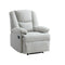 BUTACA RECLINABLE MANUAL EN TELA GRIS