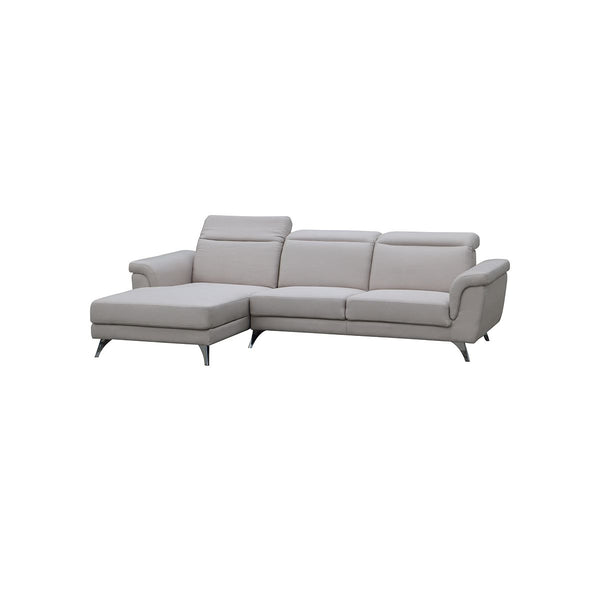 SOFA SECCIONAL ESTACIONARIO IZQUIERDO  EN TELA BEIGE