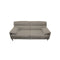 SOFA ESTACIONARIO DE 3 ASIENTOS EN TELA BEIGE BROWN Y PATAS NEGRAS